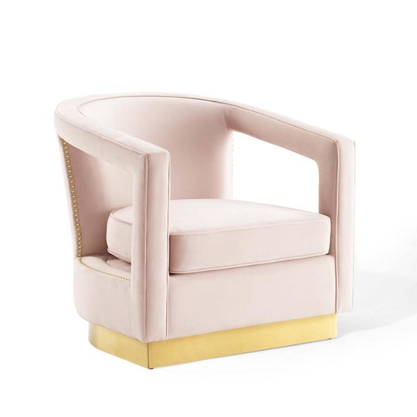 Patio Trasero Frolick Performance Velvet Armchair - Pink PA1732620